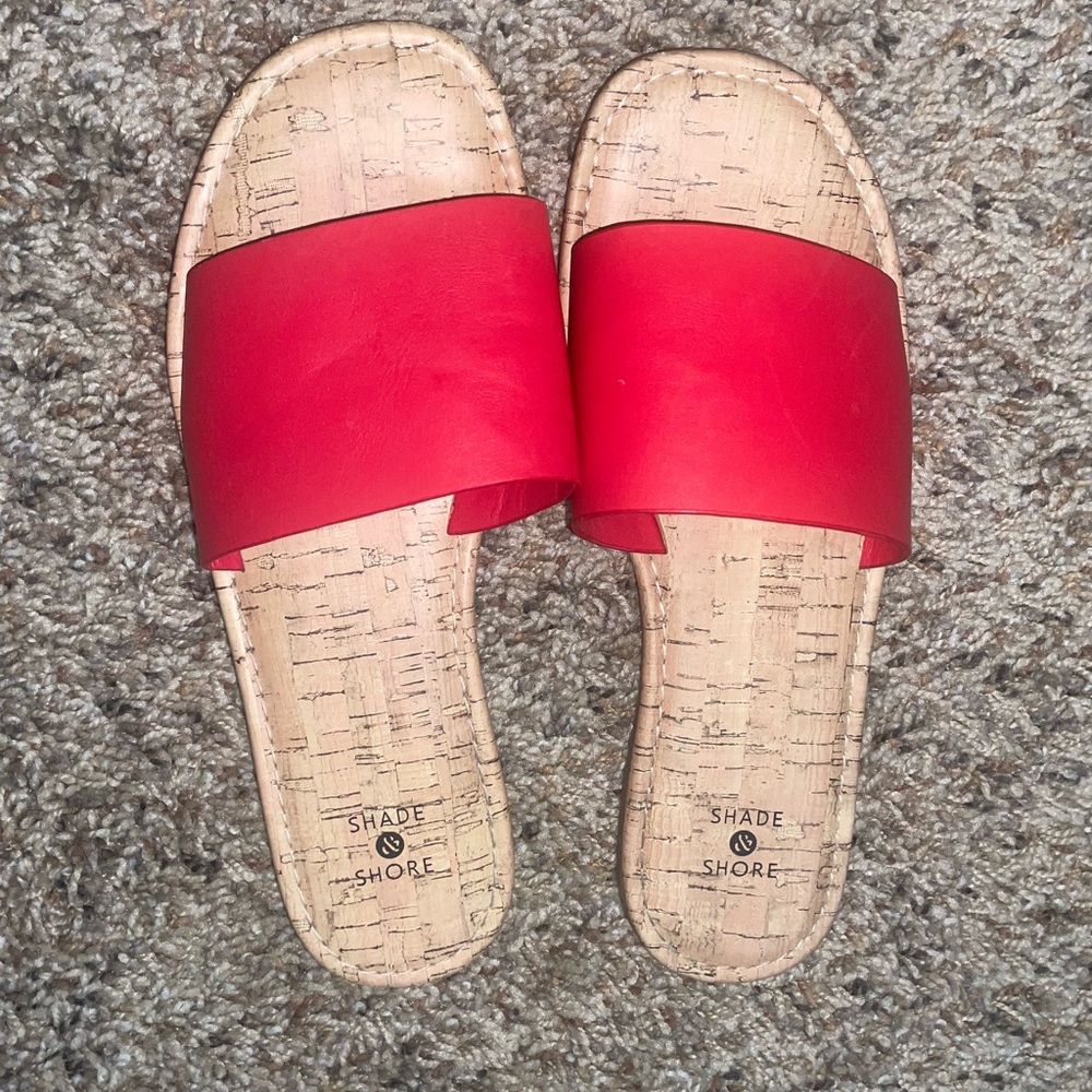 Red sandals